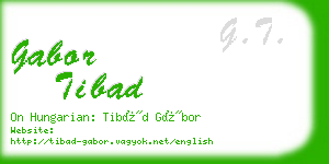 gabor tibad business card